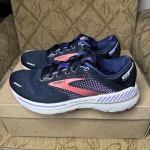 Brooks Adrenaline GTS 22 Women 8.5 Shoe Black Purple Sneaker 1203531B080 Running